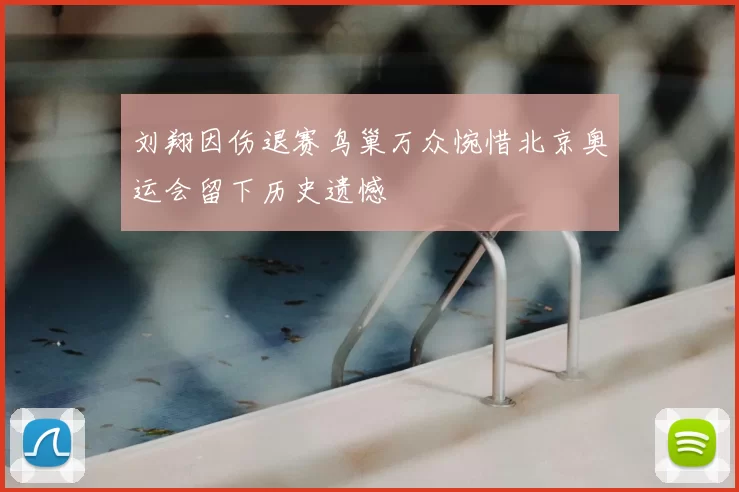 刘翔因伤退赛鸟巢万众惋惜北京奥运会留下历史遗憾